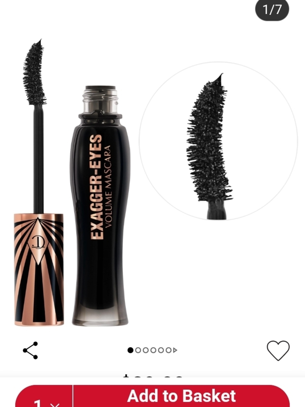 Charlotte tilbury Exagger-Eyes Volume Mascara — Black